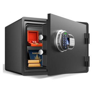 Fireproof and Waterproof Biometric Safe Weighs 62 lbs,1.5 cu.ft. Fire Proof Box for Home, Office, Lock Box, Cabinet with Fingerprint, Silent mode, Anti-Theft