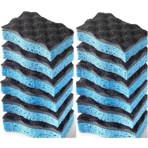 O-Cedar Scrunge Heavy-Duty Scrub Sponge | Odor-Resistant, Multi-Surface Scrubbing Sponge | Lasts 20% Longer Than Regular Sponges, 6 Count (Pack of 2)