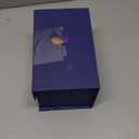 Desk Decor Crystals Forget Me Not Flower Figurine, Glass Flowers Decor Birthday Gifts for Women&Friend, Glass Figurines Collectibles (Yellow)