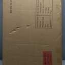 DWANTON Litter Box Enclosure, Cat Litter Box Furniture Hidden, with Scratching Mat, Wooden Cat Washroom Indoor, 31.5" L x 19.7" W x 21.7" H, Black and Warm Brown