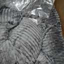 VEVOR Headboard Pillow, King Size Wedge Headboard Pillow with 2 Side Pockets and 2 Headrests, Bed Wedge Pillow with Washable Flannel Cloth, for Reading, Gaming, Resting, Working in Bed, Grey