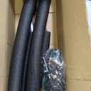 2PCS Trampoline Curved Poles, Universal Trampoline Replacement Enclosure Poles to Fit 8-16FT Curved Pole Frame, Includes Foam Sleeve and Hardware with 2 Installation Options
