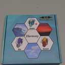 Stained Glass,Window Decor,Stained Glass Suncatchers Window Hanging,Modern Design Home Decor,Gifts for Couples, (Blue-Green)