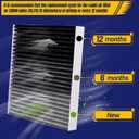 CF10285 CP285 Cabin Air Filter Fit for Toyota Camry Corolla Rav4 SIENNA Highlander for Lexus NX200T NX300 ES350 RX350 RX450H, Cabin Filter Replacement with Activated Carbon, 2 Pack