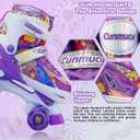 Kids Roller Skates Girls, 4 Sizes Adjustable Toddler Roller Girls Skates Outdoor Indoor for Youth and Children, Patines para Nias with Light up Wheels (Large - Youth (3Y-6Y US))