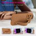 OOK Compatible with iPhone 14 Pro Max Brown Leopard Case with Wrist Strap, Leopard Cheetah TPU Shockproof Protection Slim Silicone Cover with Camera Lens Protection for Women Girls, for 6.7inch