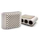 1PCS Silicone Body Scrubber Exfoliator- Bath Loofah & Sponges Alternative 4-Finger Non-Slip Grip Face & Scalp Scrubber for Sensitive Skin Body Brush for Men & Women (Light Grey)