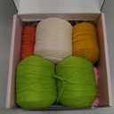 MAGIMUSE Crochet Kit for Beginners, Crochet Starter Kits, Amigurumi Craft Knitting Crocheting Kits with Step-by-Step Video Tutorials, 6 Pack Hanging Potted Plants Family(40%+ Yarn