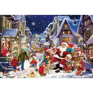 WESEN 1000 Piece Jigsaw Puzzle Gifts for Adults and Family, Challenging Christmas Festive Holiday Puzzles for Adults and Kids, Christmas Winter Artwork Home Decoration Jigsaw Puzzle Game Toy for Kids