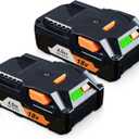FERRYBOAT 2 Packs 4000mAh 18V R840085 Lithium Battery Replacement for Ridgid 18V Tools Battery Compatible with Ridgid R840087 R840083 R840085 R840086 Cordless Drill Tools
