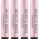 Burt's Bees Shimmer Lip Tint Set, Tinted Lip Balm Stick, Moisturizing for All Day Hydration with Natural Origin Glowy Pigmented Finish & Buildable Color, Champagne (4-Pack)