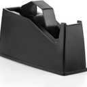 Heat Tape Dispenser, Masking Tape Dispenser, Holder Fits 1" and 3" Core, 6.8 x 2.2 x 3.4 Inch, Desktop Tape Dispenser, Heat Tape for Sublimation(Black)