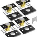 Tonitrui Silent Ball Catch, Adjustable Strong Magnet Door Catch, Using Noise Free, Replacing Door Ball Catch, with Identical Installation Dimension(4 Pack, Black)