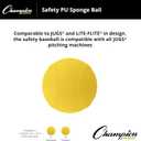 Champion Sports Safety Pitching Machine Softball, 12 Pcs