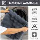 Faux Fur Couch Cover, Soft Warm Plush Sofa Couch Cover, Non Slip Sectional Sofa Slipcovers, Washable Furniture Protector for Kids, Dogs, L Shaped Armrest Backrest Cover(Dark Grey, 28"x 28")