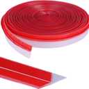 Orghtin 40Ft T-Shaped Silicone Weather Stripping Door Seal, Clear Double-Sided Adhesive Seal Strip, Door Draft Stopper for Door & Window Gaps, Windproof Soundproof