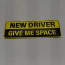 HEY-OKEY New Student Driver Magnet for Car Metal Only (Not for Plastic/Aluminum) Funny Please Be Patient Reflective Magnetic Bumper Sticker Removable Rookie Safety Sign 10 x 3.5 in