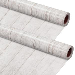 Kolldenn 2 Rolls White Wood Fabric Paper Bulletin Board Roll 4 x 12 ft
