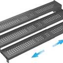 Expandable Spice Rack organizer with 3-Tier step shelf,Modern Design heavy duty,Non Skid and Visibility ,Great for Kitchen Cabinet,Bathroom,dressing table,Cupboard, Pantry and more(1PACK/GUN-GREY)