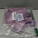 Allegra K Women's Drawstring Elastic Waist Athleisure Pants Ankle Length Satin Joggers with Pocket X-Large Dull Purple