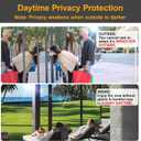 Window Privacy Film One Way Daytime Privacy Static Cling Sun Blocking Anti UV Reflective Window Tint for Home and Office, Tinted Black, 35.4 inch X 157.4 inch