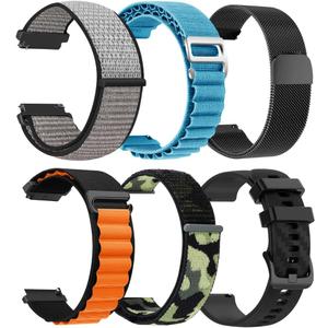 CARBINOX Band Durable 22mm Compatible Smartwatches Adjustable, Secure Fit