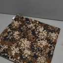 Yangest Neutral Floral Pillow Cover 18 x18 Inches, Vintage Chenille Square Throw Pillow Cover Soft Decorative Farmhouse Accent Couch Pillow Cover for Living Room Bedroom, Coffee Brown