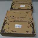 2 x [8 Modes & Timer] 6Ft 45 LED Halloween Willow Vine Twig Garland with Orange Lights - Battery Operated, Waterproof Halloween Decor for Indoor Wall, Fireplace Mantle, Home Party (Pumpkin, 6FT)