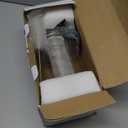 JunVpic Cold Brew Coffee Maker Jar - 64oz Wide Mouth,LeakProof,Heavy Duty Glass Mason Pitcher with Spout Lid,Handle & Stainless Steel Filter for Iced Coffee,Lemonade,Ice Tea & Fruit Drinks (Gray)