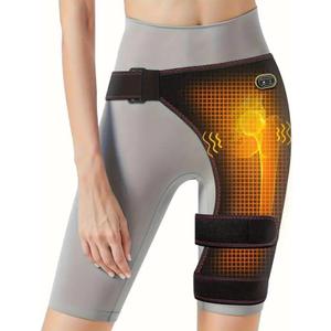 Hip Heating Pad, Electric Heated Hip Brace for Men Women, Arthritis/Thigh/Buttock Electric Heat Pad for Sciatica Nerve Relief, Birthday for Mom/Wife (Black)