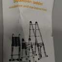 Telescoping Ladder,12.5FT Portable Multi-Purpose Aluminum Compact Ladder,330LBS Cap One-Button Retraction Collapsible Extension Ladder with 2Detachable Hooks&Non-Slip Feet for Home,RV,Loft (20.5) - Amazon.com