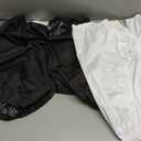 2Pack Adult Diaper Cover for Incontinence Adjustable Waist,Unisex Leak-Protection Pants Over Diapers Waterproof,Washable Adult Incontinence Briefs,Reusable Underwear for Men Women Supplies (Black White), XL