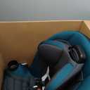 Safety 1st Ellaris 3-in-1 Convertible Car Seat, Slim Fit Design, Rear & Forward-Facing, 5-Position Headrest, 3-Across Fit, Travel-Friendly with Machine-Washable Seat Pad, Peacock Blue, Manufactured date: 04/29/2026