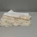 ARTABLE Lace Rectangular Tablecloths with Exquisite Macrame Border Clear Embroidered Kitchen Holidays Fabric Tablecloth (Beige, 52 x 70 Inch Oval)