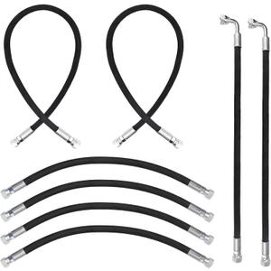 FEXON Front Loader Hydraulic Hoses Kit Boom Bucket Cylinder Hoses Compatible with Kubota LA350a LA401 LA402 LA402-1 Replaces 7J303-76610 75535-66620 7J999-95562