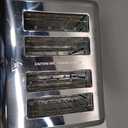 4 Slice Toaster Touch Screen, Stainless Steel Toasters Digital Timer, Dual Control Panel Toasters, 8 Shade Settings 6 Bread Types for Bagel, Cancel, Defrost 1650W Grey