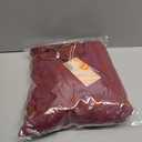 BTFBM Fall Dresses for Women 2026 Casual Long Sleeve V Neck Elastic Waist Lightweight Maxi Wedding Guest Dress Pockets (Medium, Burgundy)