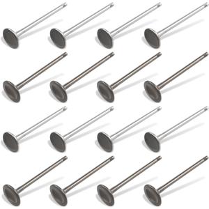 Intake Valves & Exhaust Valves Set Fits for Volvo XC60 XC40 S60 V90 2.0T Replace 31375630 31480436 31375493 (Set of 8X Intake & 8XExhaust Valves