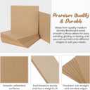 CALPALMY 12-Pack MDF Board 1/4 Inch Thick 12" x 12" Unfinished Wood Panels, 6mm Thick Medium Density Fiberboard Wood Boards for Crafts, Painting, Carpentry, Engraving, Interior Design, and More