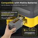 Portable Foldable Sprayer with 3.7Gal Tank & Wheels, Cordless Electric Cleaning Tools, 10FT Hose, 6-in-1 Nozzle for Outdoor & Indoor Cleaning, Pets (Bare Tool)