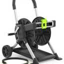 Upgrade Garden Hose Reel Cart, Holds 200 Feet of 5/8-Inch Hose, Hose Reel Cart With Effort-saving Hand Crank,Freestanding Water Hose Reels for Outside Garden Lawn Yard Outdoor