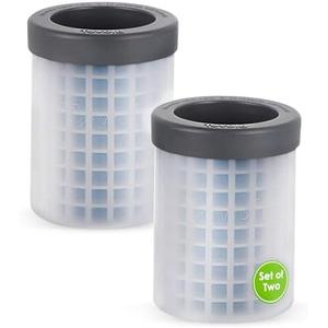 Tovolo Mini Ice Cylinder Set of 2 – Easy Squeeze and Release Mini Ice, BPA-Free Silicone, 200 Mini Cubes Each, Leak Proof, Dishwasher Safe, Compact Design for Freezer Storage