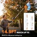8" Cordless Pole Saw (NO BATTERY) Compatible with Dewalt 20V Max Battery