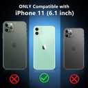 SPIDERCASE for iPhone 11 Case,Crystal Clear with 2 pcs[Tempered Glass Screen Protector+Camera Lens Protector] Slim Fit Protective Phone Case,Clear