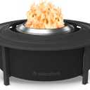 Solo Stove 52.6 Inch Fire Pit Surround Tabletop - Portable Protective Barrier for Wood Burning Fire Pits for Safety & Extra Space - Powder-Coated Steel and UV-Resistant Outdoor Fabric, Black