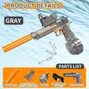 EWRITN Electric Water Gun for Adults  Automatic, High-Powered, Battery-Operated Water Pistol with 32 Ft Range, 550ML Large Capacity Squirt Gun for Summer Outdoor Fun, Grey