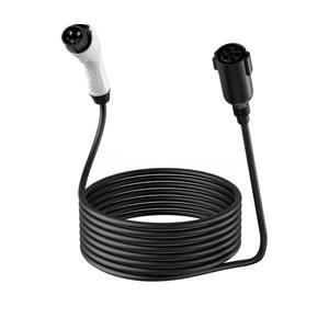 J1772 EV Charger Extension Cable，21FT 32A Extension Cord for 110V-240V J1772 Level 1 and Level 2 Chargers Compatible with Ford GM BMW Cadillac Mercedes Audi Electric Vehicles