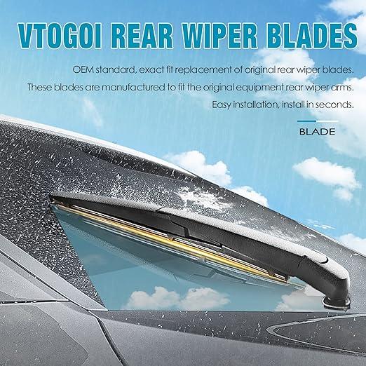VTOGOI Original Factory Quality windshield wiper blades front and rear set Replacement for Hyundai Kona 2018-2022 Kia Rio 2012-2016 Hyundai Accent 2012-2019 -26 "+16"+11" 