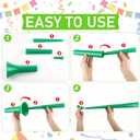 12 Pcs/4 Set Cheerleading Items with Stadium Horn Shutter Shaded Glasses Cheering Noise Maker for Soccer Football Events(Green)
