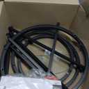 Yaheetech Round Nesting End Table Set of 2,Stacking Side Tables,Coffee Tables Set w/Metal Frame & Glass Top & Protective Foot Pads for Small Space, Living Room, Office- Black